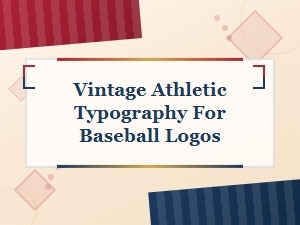 Vintage Athletic Typography for Baseball Logos