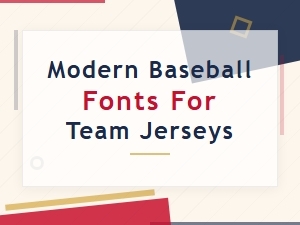 Modern Baseball Fonts for Team Jerseys: Bold and Stylish Designs