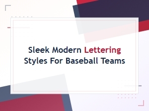 Modern Baseball Fonts: Sleek Lettering Styles for Teams